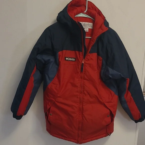 Columbia Kids Puffer Jacket in Red and Navy - Picture 1 of 13